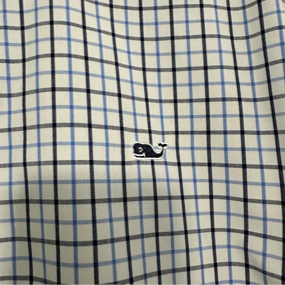 Vineyard Vines‎ Classic Fit Whale Shirt Button Down in Plaid Size Medium GUC